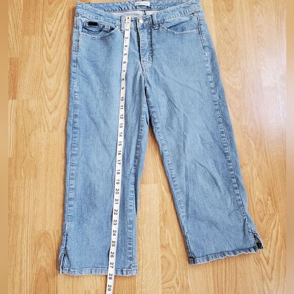 Lee Women's Lower On The Waist Cropped Jeans Blue Size 8 ..28 x 19 - Picture 9 of 12